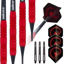 Core Plus Red Rubberised Soft Tip Dart