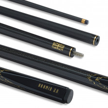 SNOOKER CUE ARAMID GRAPHITE 10MM BLACK