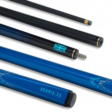 SNOOKER CUE ARAMID GRAPHITE 10MM BLUE