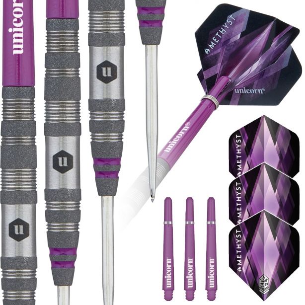 AMETHYST 2 90% TUNGSTEN STEEL TIP DARTS